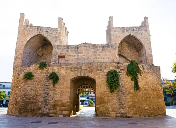 Alcudia Old Town Majorca Porta des Moll Mallorca — Stock Photo, Image