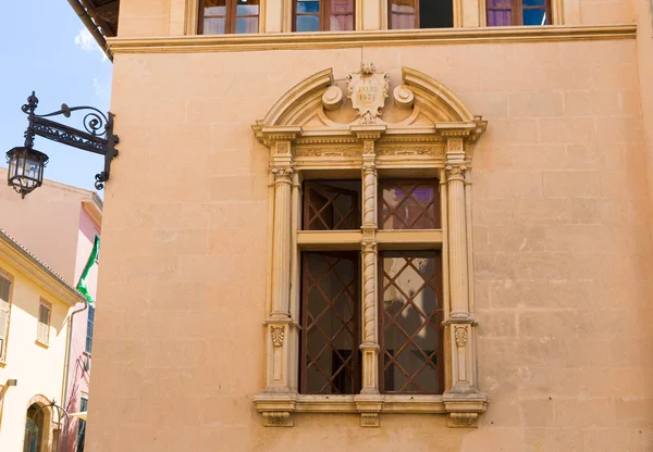 Alcudia Old Town city town hall Majorca Mallorca — Stock Photo, Image