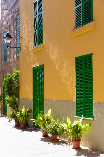 De binnenstad van Alcudia in Mallorca Mallorca Balearen — Stockfoto