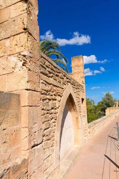 Alcudia, staré město fortres zeď v Mallorca, Mallorca — Stock fotografie