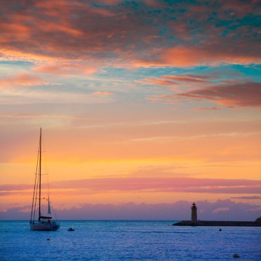 Mallorca bağlantı noktası de Antratx günbatımı Mallorca
