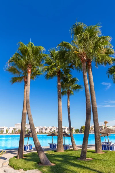 Platja de Alcudia strandtól, Mallorca Mallorca — Stock Fotó
