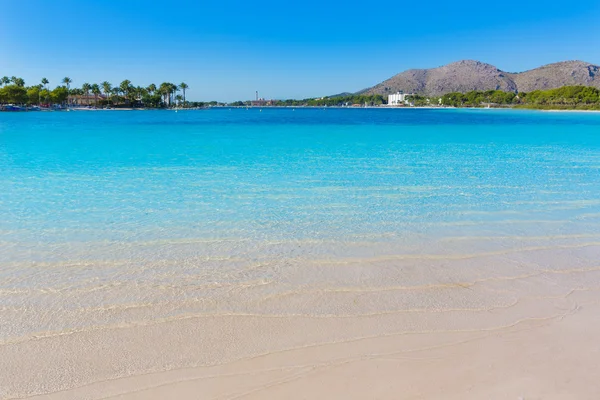 Platja de Alcudia beach in Mallorca Majorca — Stock Photo, Image