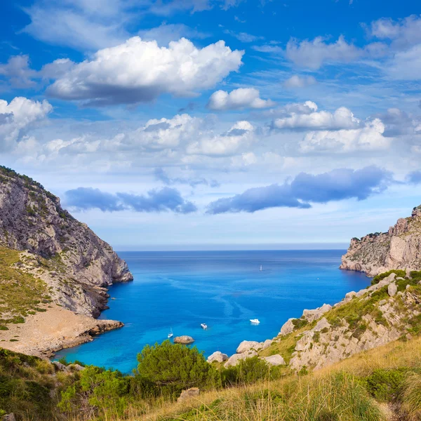 Spiaggia di Maiorca Cala Figuera di Formentor Maiorca — Foto Stock