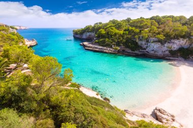Majorca Cala Llombards Santanyi beach Mallorca clipart