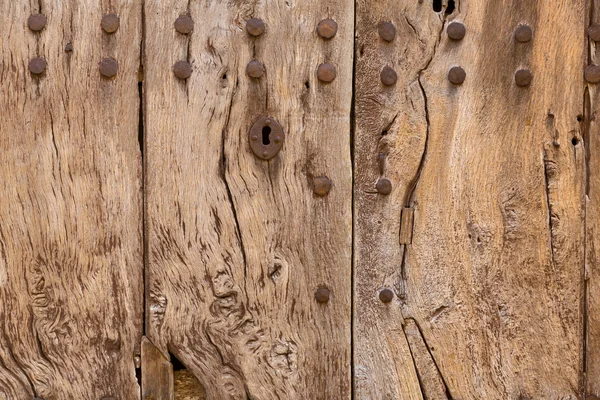 Майорка у віці дерев'яні двері текстури Майорка — стокове фото