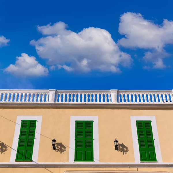 Mallorca colonia sant jordi balearen fassade — Stockfoto