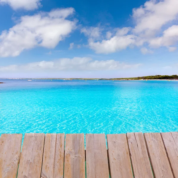 Spiaggia di Maiorca Marques Es Trenc Estany Estanque — Foto Stock