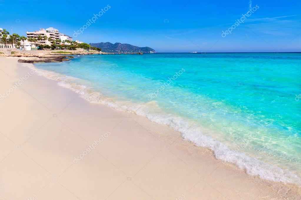 Majorca Cala Millor Beach Son Servera Mallorca Stock Photo C Lunamarina