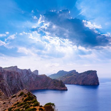 Majorca Formentor Cape in Mallorca Balearic island clipart
