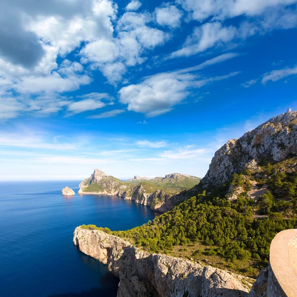 Mallorca mirador Formentor Isla del Cabo Mallorca — Foto de Stock