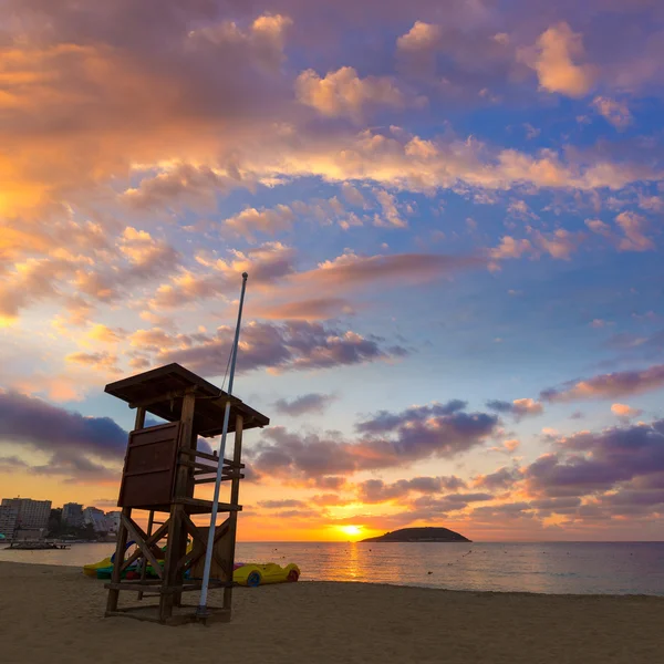 Mallorca amanecer en la playa de Magaluf Palmanova —  Fotos de Stock