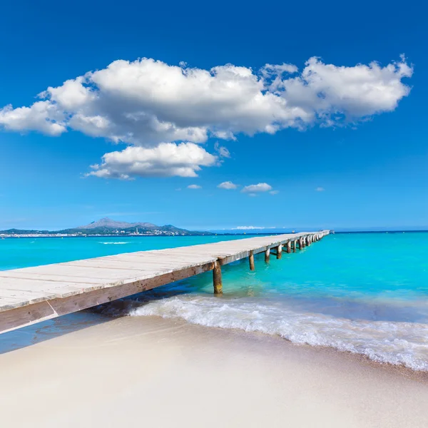 Mayorka Platja de Muro beach Alcudia defne Mallorca — Stok fotoğraf