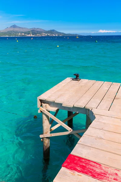 Παραλία Platja Μαγιόρκα de Muro κόλπο Alcudia Μαγιόρκα — Φωτογραφία Αρχείου