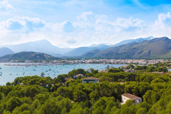 Port Majorque de Pollenca Pollensa aerial — Photo