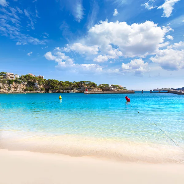 Mallorca Porto Cristo pláž v Manacoru na Mallorce — Stock fotografie