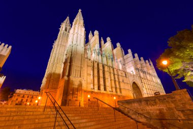 Palma de Mallorca Katedrali Seu günbatımı Mayorka