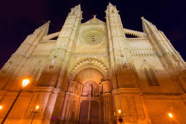 Palma de Mallorca Katedrali Seu günbatımı Mayorka
