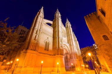 Palma de Mallorca Katedrali Seu günbatımı Mayorka