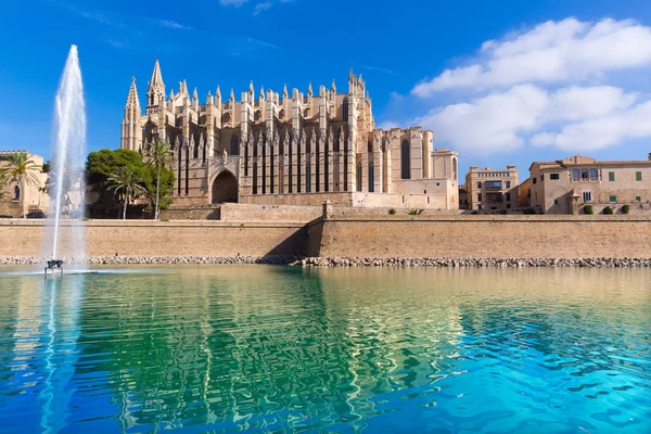 Mallorca Palma kathedraal Seu Seo van Mallorca — Stockfoto