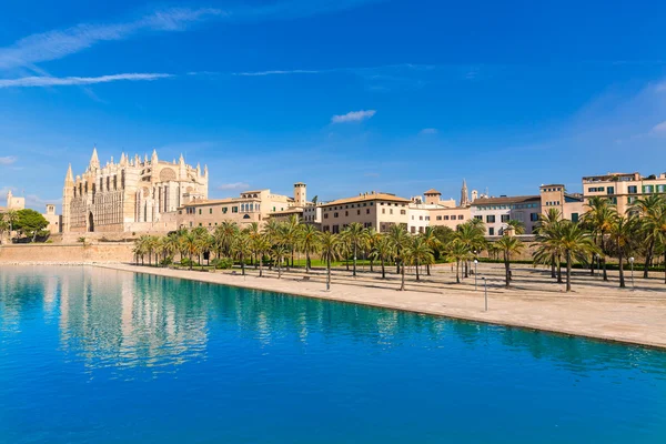 Mallorca Palma kathedraal Seu Seo van Mallorca — Stockfoto