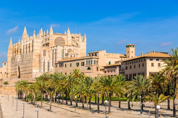 Mallorca Palma kathedraal Seu Seo van Mallorca — Stockfoto