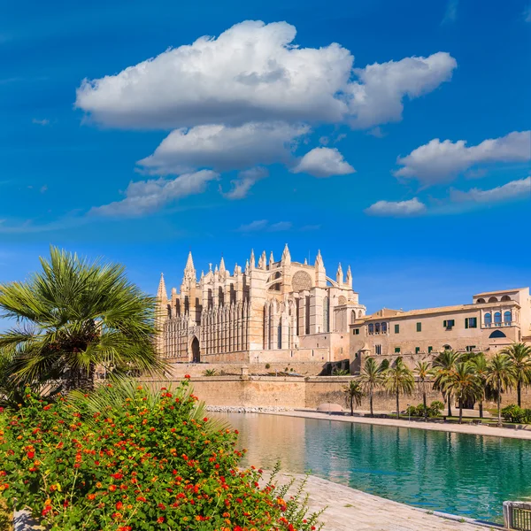 Mallorca Palma kathedraal Seu Seo van Mallorca — Stockfoto