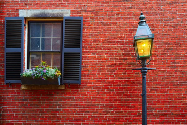 Acorn street Beacon Hill calçada Boston — Fotografia de Stock