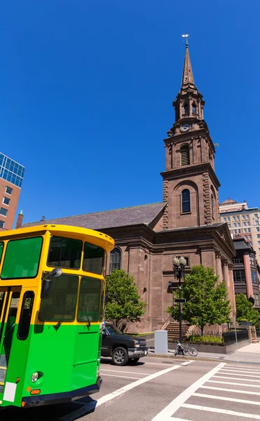 Boston Arlington Street Church in Massachusetts — Stock Photo, Image