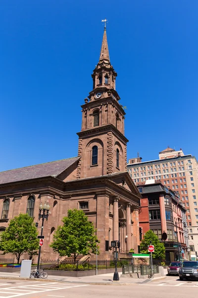 Boston Arlington Street Kirche in Massachusetts — Stockfoto