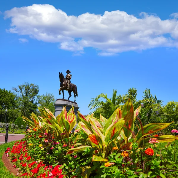 Monumento a Boston Common George Washington —  Fotos de Stock