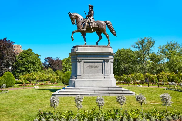 Boston Common George Washington monument — Stock fotografie