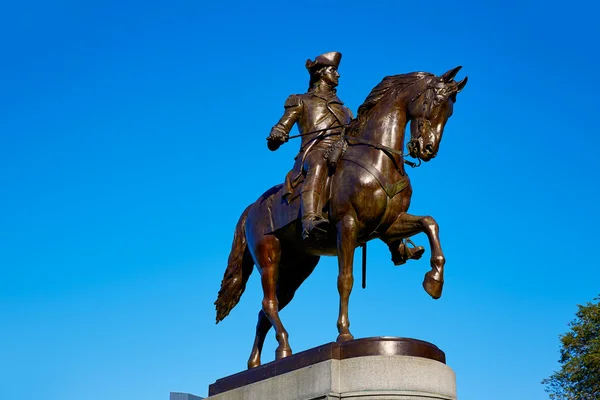 Boston Common George Washington monument — Stock Photo, Image