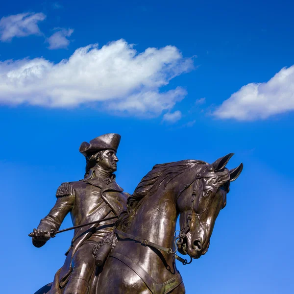 Boston Common George Washington monument — Stock Photo, Image