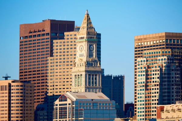 Boston Tour de l'horloge Custom House Massachusetts — Photo