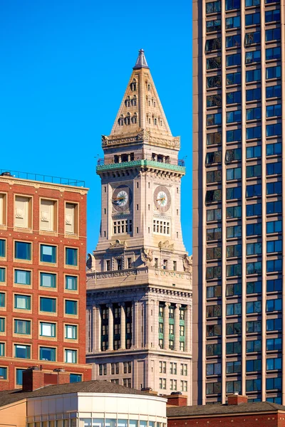 Boston Tour de l'horloge Custom House Massachusetts — Photo