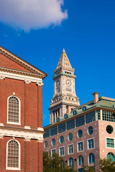 Boston Orologio torre Custom House Massachusetts — Foto Stock