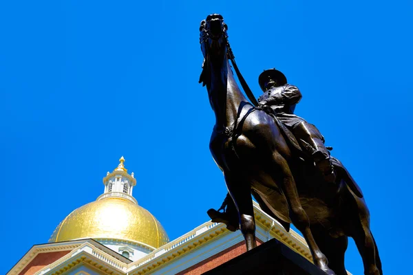 Boston Massachusetts State House en Hooker — Stockfoto