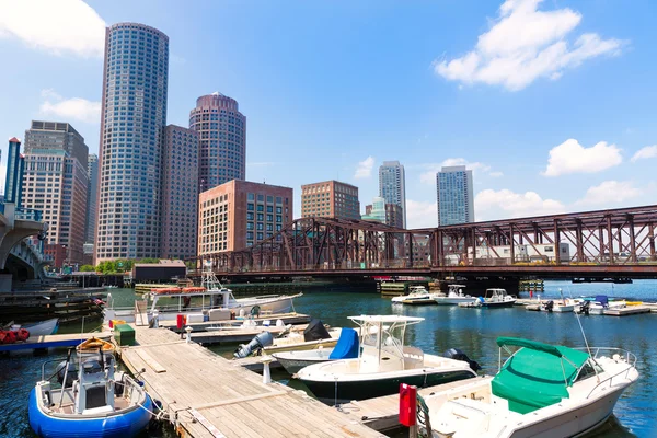 Boston, Massachusetts panorama z Fan Pier — Stock fotografie
