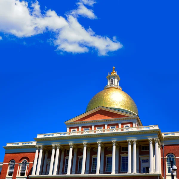 Boston Massachusetts State House gouden koepel — Stockfoto