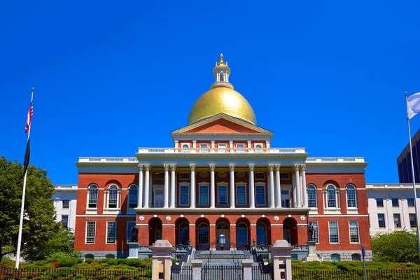 Boston Massachusettský státní dům zlatá kopule — Stock fotografie