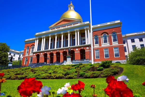 Bostoni Massachusetts State House arany kupola — Stock Fotó