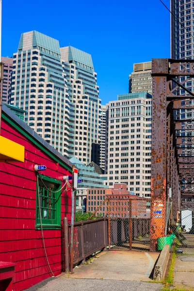 Boston Northern Avenue Bridge nel Massachusetts — Foto Stock