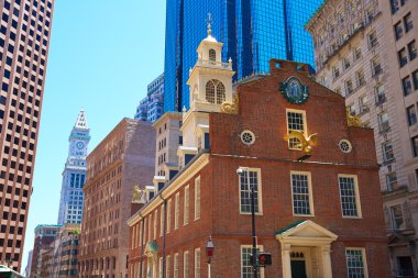 Massachusetts Boston eski Devlet House buiding