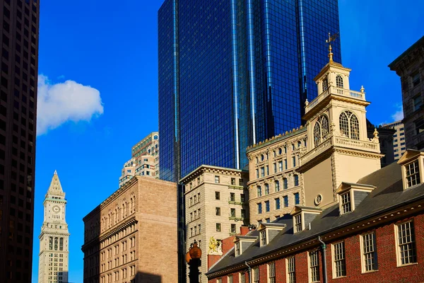 在马萨诸塞州波士顿旧议会大厦 — 图库照片