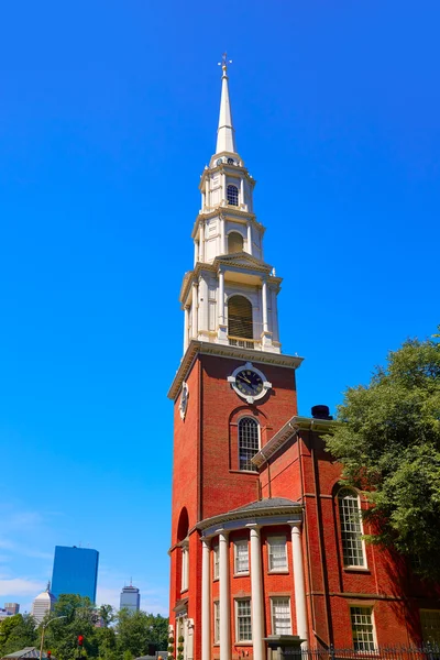 Boston Park Street Church nel Massachusetts — Foto Stock