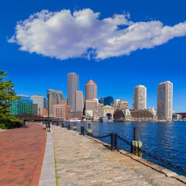Fan Pier güneş ışığı Massachusetts Boston manzarası