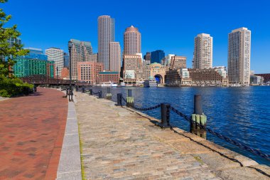 Fan Pier güneş ışığı Massachusetts Boston manzarası