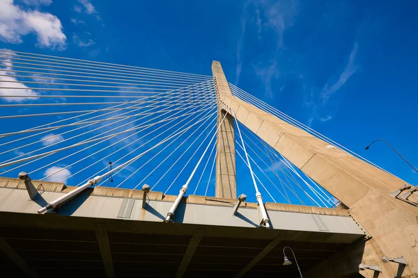 Boston Zakim bridge in Bunker Hill Massachusetts — Stock Photo, Image