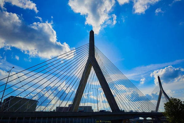 Ponte di Boston Zakim a Bunker Hill Massachusetts — Foto Stock